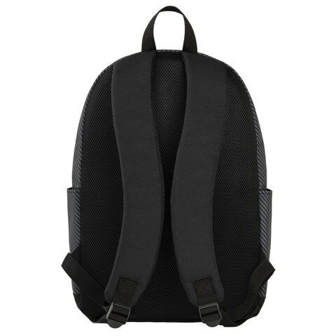Рюкзак BRAUBERG ENERGETIC универсальный, эргономичный, &quot;Recycle&quot;, черный\серый, 43х30х16 см, 270796