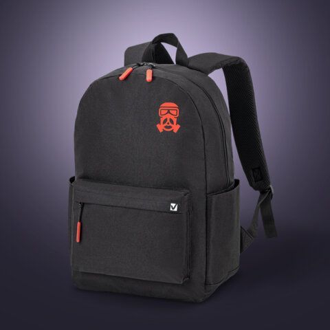 Рюкзак BRAUBERG ENERGETIC универсальный, эргономичный, &quot;Mask&quot;, черный, 43х30х16 см, 270797
