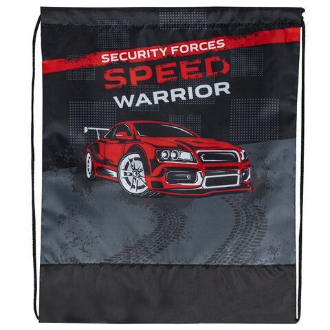 Мешок для обуви ПИФАГОР, 1 отделение, полиэстер, 42х34 см, &quot;Speed warrior&quot;, 270905