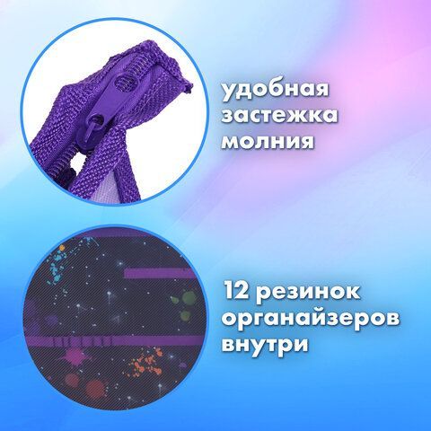 Папка для труда на молнии BRAUBERG А4, 2 отделения, органайзер, &quot;Come together&quot;, 270977