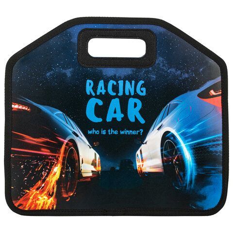 Папка-сумка ЮНЛАНДИЯ, 1 отделение, фетровые ручки, 34х30х11 см, &quot;Night race&quot;, 270999