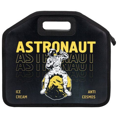 Папка-сумка ЮНЛАНДИЯ, 1 отделение, фетровые ручки, 34х30х11 см, &quot;Astronaut&quot;, 271001