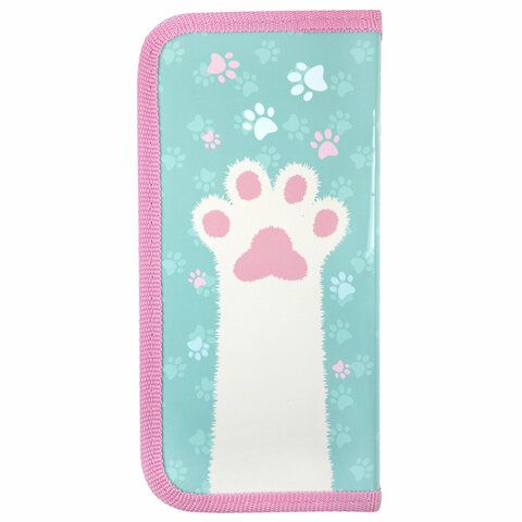 Пенал ПИФАГОР 2 шт., 1 отделение, ламинированный картон, 19х9 см, &quot;Paw&quot;, 271097