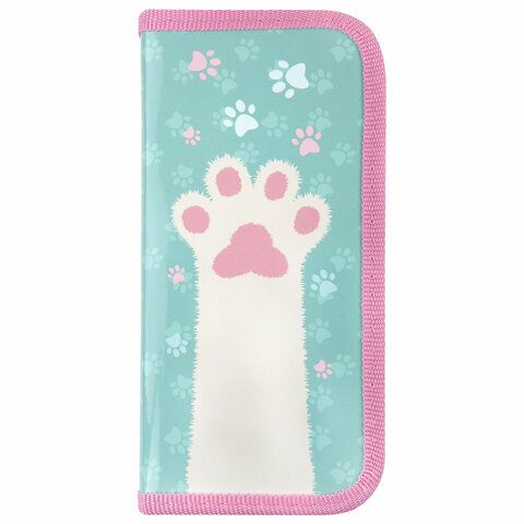 Пенал ПИФАГОР 2 шт., 1 отделение, ламинированный картон, 19х9 см, &quot;Paw&quot;, 271097