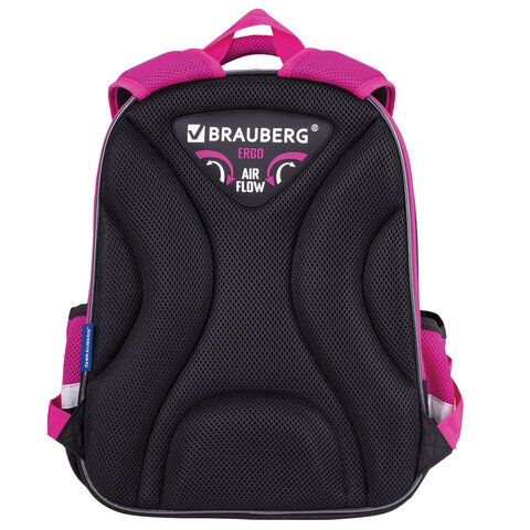 Ранец BRAUBERG QUADRO, 3 отделения, с брелоком, &quot;Black cat&quot;, 37х28х18 см, 271358