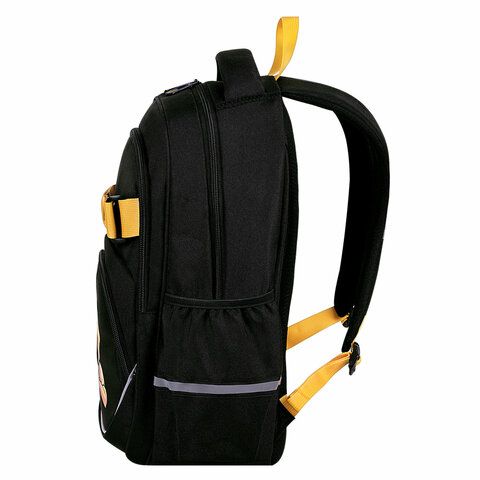 Рюкзак BRAUBERG MOTION, 2 отделения, 3 кармана, &quot;Rebel&quot;, СВЕТЯЩИЙСЯ, 41х28х17 см, 271363