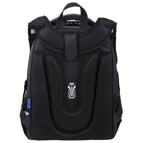 Ранец BRAUBERG SHINY, 2 отделения, с брелоком, &quot;Husky&quot;, СВЕТЯЩИЙСЯ РИСУНОК, 38х28х14 см, 271383