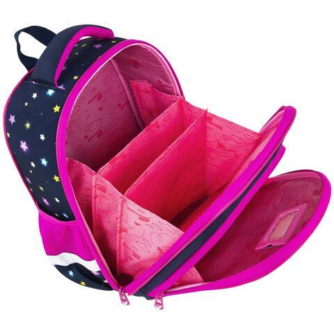 Ранец BRAUBERG KIDS STANDARD, 2 отделения, &quot;Moon girl&quot;, 36х28х14 см, 271387