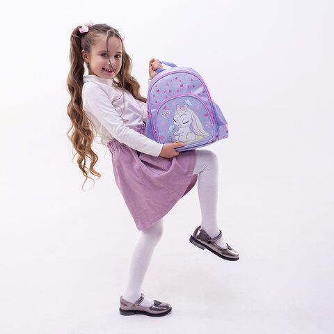 Рюкзак BRAUBERG KIDS PLAY детский, 1 отделение, 3 кармана, &quot;Darling bunny&quot;, 29х23х12 см, 271390