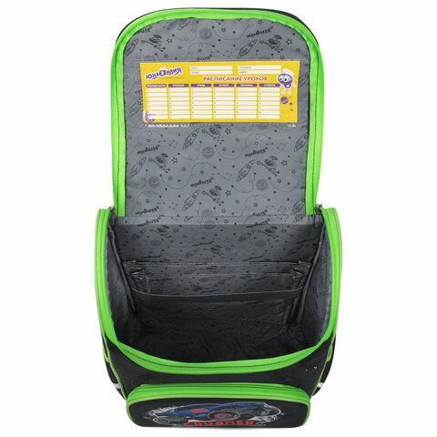 Ранец ЮНЛАНДИЯ WISE, 1 отделение, 3 кармана, устойчивое дно, &quot;Crusher&quot;, 37x29х15 см, 271399
