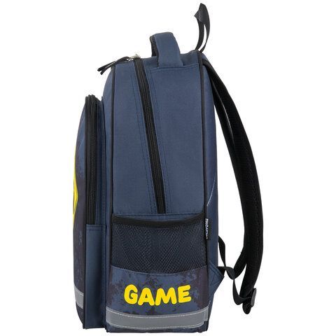 Рюкзак ПИФАГОР SCHOOL, 1 отделение, 3 кармана, &quot;Game zone&quot;, 38x28х14 см, 271407