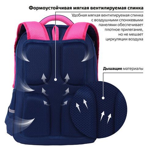Рюкзак ЮНЛАНДИЯ COMPLETE с пеналом в комплекте, эрго-спинка, &quot;Dream team&quot;, 42х29х14 см, 271413