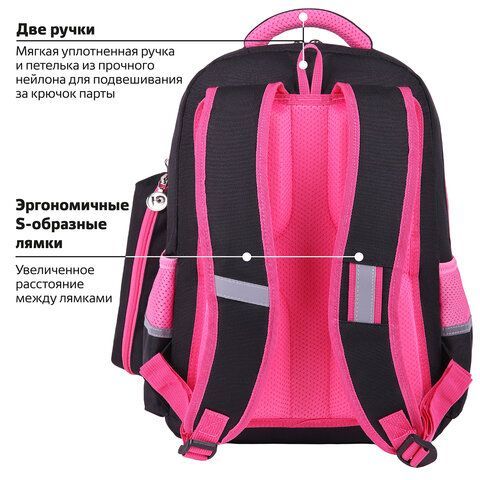 Рюкзак ЮНЛАНДИЯ COMPLETE с пеналом в комплекте, эрго-спинка, &quot;Hug me&quot;, 42х29х14 см, 271414