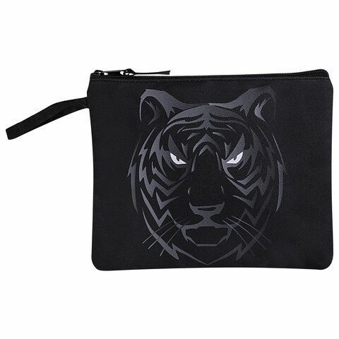 Папка для тетрадей BRAUBERG А5, 1 отделение, полиэстер, на молнии, с ручкой, &quot;Tiger&quot;, 271500