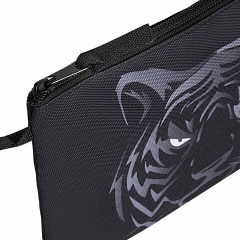 Папка для тетрадей BRAUBERG А5, 1 отделение, полиэстер, на молнии, с ручкой, &quot;Tiger&quot;, 271500
