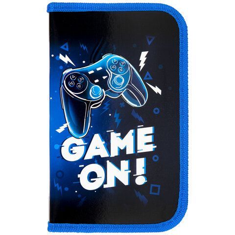 Пенал ПИФАГОР, 1 отделение. ламинированный картон, 19х11 см, &quot;Game On&quot;, 271503