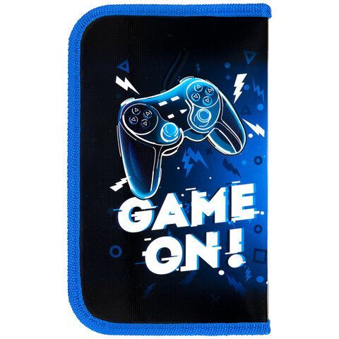 Пенал ПИФАГОР, 1 отделение. ламинированный картон, 19х11 см, &quot;Game On&quot;, 271503