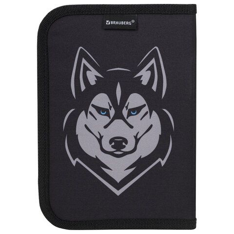Пенал BRAUBERG, 1 отделение, полиэстер, 21х14 см, &quot;Husky&quot;, 271532