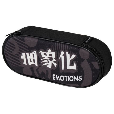 Пенал-футляр BRAUBERG, 1 отделение, органайзер, полиэстер, 22x9x5 см, &quot;Emotions&quot;, 271588