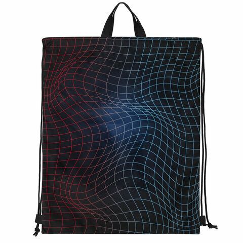 Мешок для обуви BRAUBERG большой удобный с ручкой, 51х41 см, &quot;Neon web&quot;, 271596