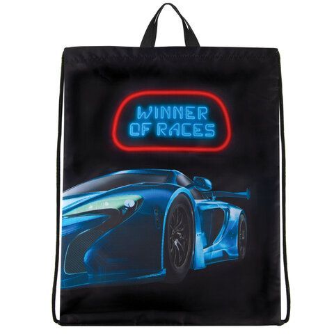 Мешок для обуви BRAUBERG KIDS, с петлей, 42х34 см, &quot;Winner of Races&quot;, 271627