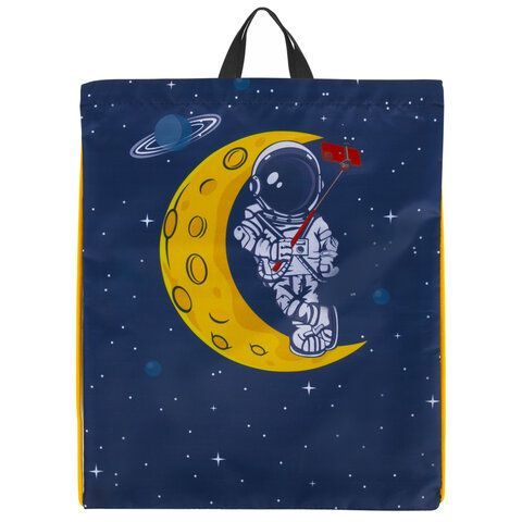 Мешок для обуви BRAUBERG KIDS, с петлей, 42х34 см, &quot;Spaceman&quot;, 271628