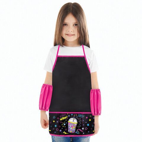 Фартук с нарукавниками для уроков труда BRAUBERG, 3 кармана, 45x54 см, &quot;Pop Style&quot;, 271633