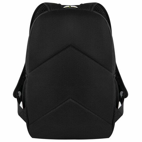 Рюкзак BRAUBERG FASHION CITY универсальный, 2 отделения, &quot;Virtual sneaker&quot;, черный, 46х31х15 см, 271671