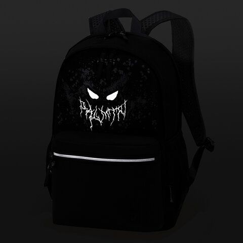 Рюкзак BRAUBERG FASHION CITY универсальный, 2 отделения, &quot;Horror&quot;, черный, 46х31х15 см, 271672