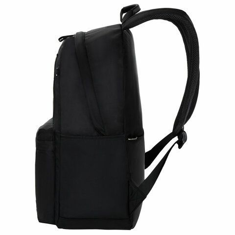 Рюкзак BRAUBERG FASHION CITY универсальный, карман-антивор, &quot;Missing cat&quot;, черный, 44х31х16 см, 271673