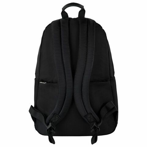Рюкзак BRAUBERG FASHION CITY универсальный, карман-антивор, &quot;Missing cat&quot;, черный, 44х31х16 см, 271673
