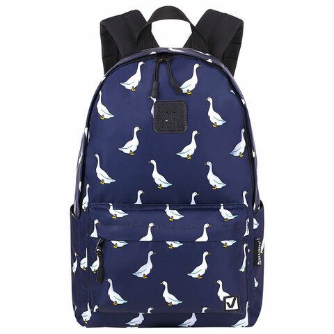 Рюкзак BRAUBERG POSITIVE универсальный, карман-антивор, "Ducks", 42х28х14 см, 271681
