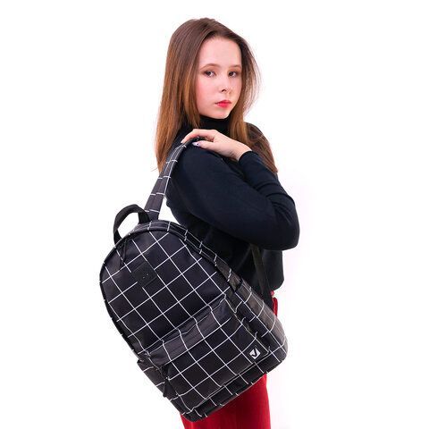 Рюкзак BRAUBERG POSITIVE универсальный, карман-антивор, &quot;Checkered&quot;, 42х28х14 см, 271684