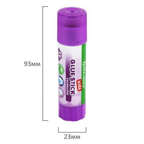 Клей-карандаш BRAUBERG KIDS 20 шт. 15 г, обесцвечивающийся после высыхания, 271711
