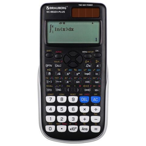 Калькулятор инженерный BRAUBERG SC-991EX-Plus (165х84 мм), 552 функции,10+2 разрядов, двойное питание, 271726