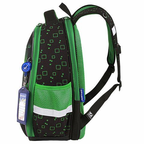 Ранец BRAUBERG FIT, 2 отделения, &quot;Night warrior&quot;, 38х27х14 см, 272023