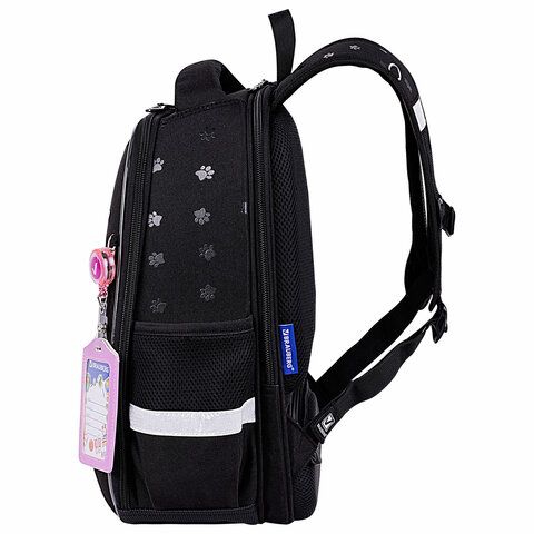Ранец BRAUBERG FIT, 2 отделения, &quot;Dark cat&quot;, 38х27х14 см, 272026