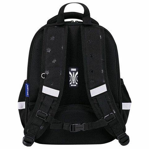 Ранец BRAUBERG FIT, 2 отделения, &quot;Dark cat&quot;, 38х27х14 см, 272026