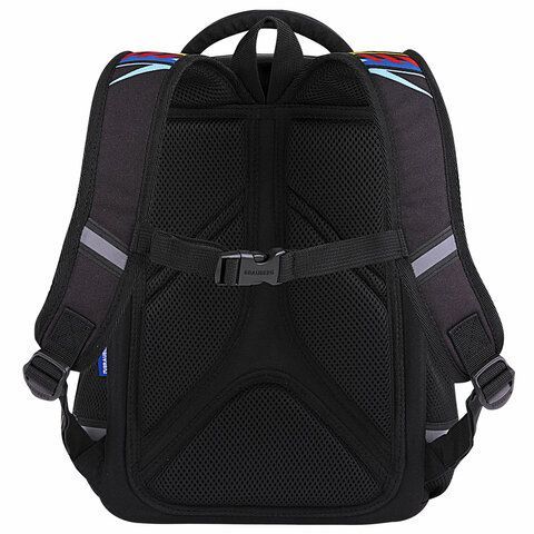 Ранец BRAUBERG LIGHT, 1 отделение, с брелоком, &quot;Neon drift&quot;, 36х26х13 см, 272027