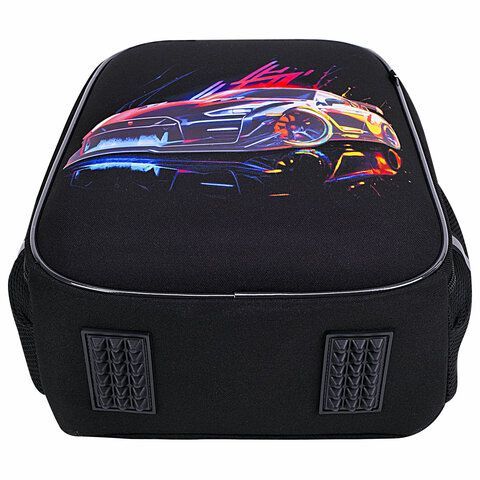 Ранец BRAUBERG LIGHT, 1 отделение, с брелоком, &quot;Neon drift&quot;, 36х26х13 см, 272027