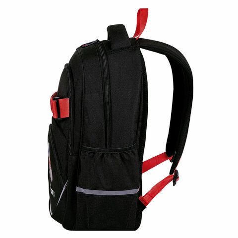 Рюкзак BRAUBERG MOTION, 2 отделения, 3 кармана, &quot;Calm capy&quot;, СВЕТЯЩИЙСЯ, 41х28х17 см, 272032