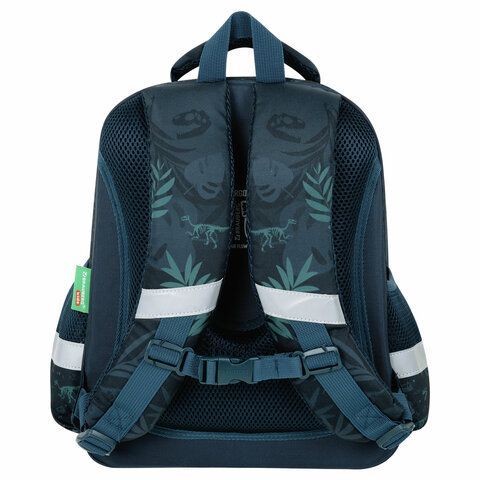 Ранец BRAUBERG KIDS STANDARD, 2 отделения, &quot;Dino chase&quot;, 3D панель, 36х28х14 см, 272036