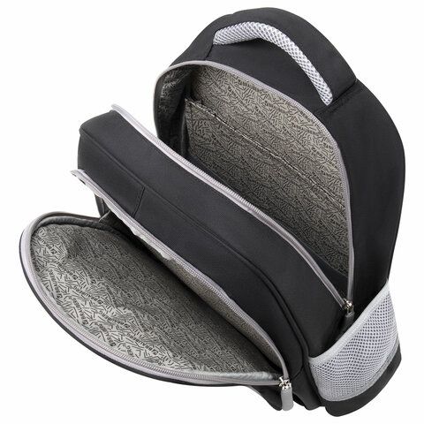 Рюкзак BRAUBERG SNAP, 2 отделения, 3 кармана, &quot;Original black&quot;, 39х28х16 см, 272066
