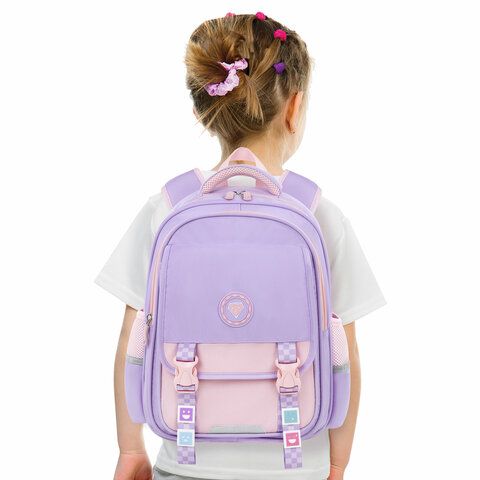 Рюкзак BRAUBERG SNAP, 2 отделения, 3 кармана, &quot;Delicate lilac&quot;, 39х28х16 см, 272068