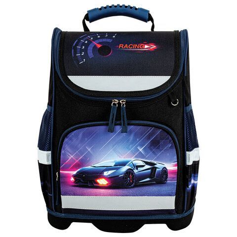 Ранец ЮНЛАНДИЯ WISE, 1 отделение, 3 кармана, устойчивое дно, &quot;Street power&quot;, 37x29х15 см, 272071