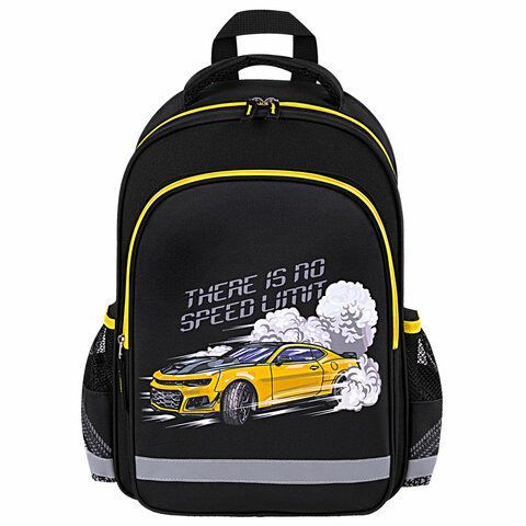 Рюкзак ПИФАГОР SCHOOL, 1 отделение, 3 кармана, &quot;Extreme speed&quot;, 38x28х14 см, 272078