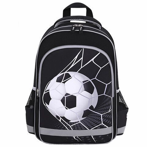 Рюкзак ПИФАГОР SCHOOL, 1 отделение, 3 кармана, &quot;Ball kick&quot;, 38x28х14 см, 272079