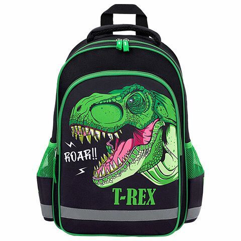 Рюкзак ПИФАГОР SCHOOL, 1 отделение, 3 кармана, &quot;Dino roar&quot;, 38x28х14 см, 272080
