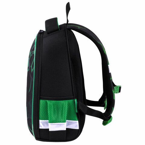 Ранец BRAUBERG KIDS START, 1 отделение, 2 кармана, &quot;Green ball&quot;, 35х26х13 см, 272092
