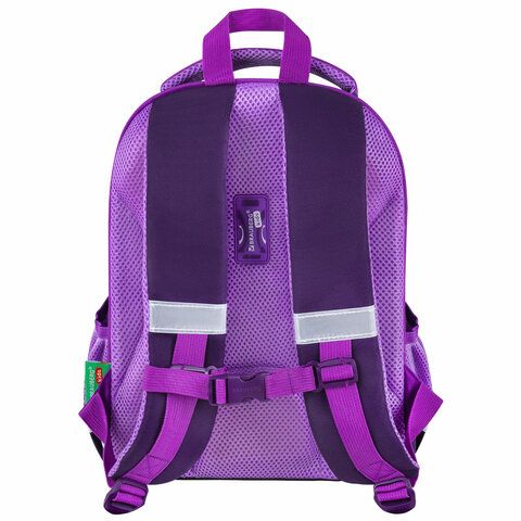 Ранец BRAUBERG KIDS START, 1 отделение, 2 кармана, &quot;Sweet cheeks&quot;, велюровая панель, 35х26х13см, 272093